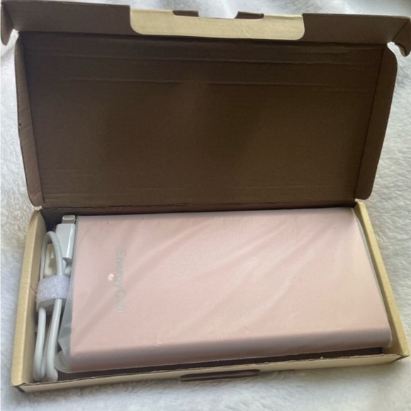 Pink Power Bank with Cable - Picture 1 of 3